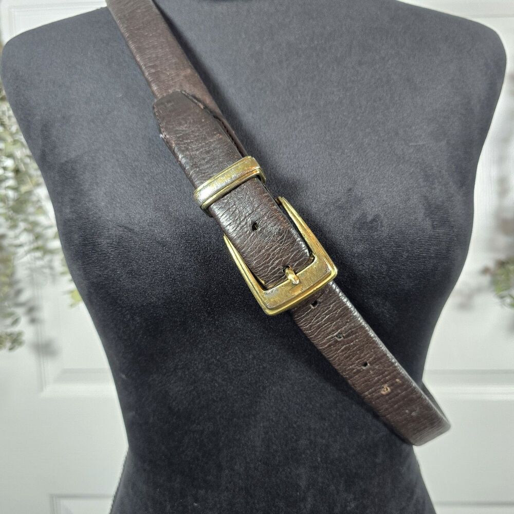 Mens Weathered Genuine Leather Belt Size 38